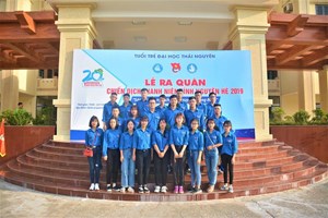 Đoàn viên liên chi Khoa Nông học tham gia chương trình tình nguyện hè tại Huyện Đại Từ tỉnh Thái Nguyên