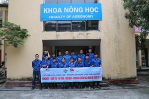 Khoa Nông học tổ chức Lễ ra quân chiến dịch tình nguyện hè 2018 tại xã Yên Đổ, huyện Phú Lương, tỉnh Thái Nguyên