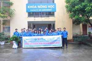 Tuổi trẻ khoa Nông học trường Đại học Nông Lâm Thái Nguyên chung tay xây dựng nông thôn mới, mùa hè xanh –2017
