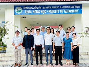 Trường Đại học Hiroshima, Nhật Bản đến làm việc và tham quan trong chương trình hợp tác đào tạo với khoa Nông học