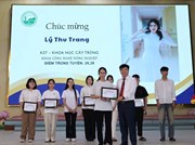 Thủ khoa đầu vào khoa Công nghệ Nông nghiệp năm học 2025-2026