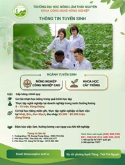 Chương trình Cử nhân Nông nghiệp Công nghệ cao – Liên kết 1+2+1
